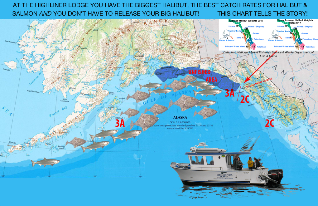 Data shows we are the Best Halibut and Salmon Fishing in Alaska